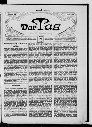 Der Tag vom 12.02.1908