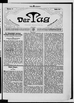 Der Tag vom 13.02.1908