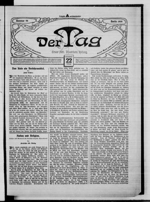 Der Tag vom 22.02.1908