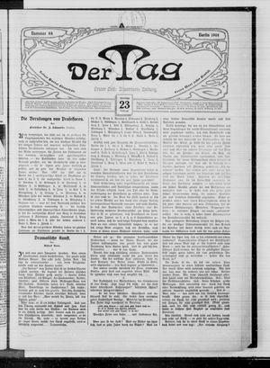 Der Tag on Feb 23, 1908