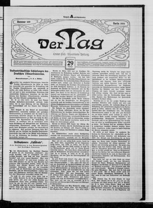 Der Tag vom 29.02.1908