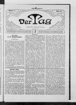 Der Tag on Apr 3, 1908