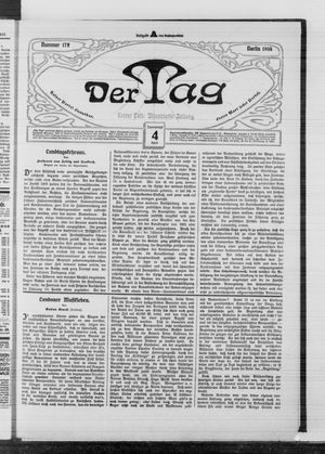 Der Tag vom 04.04.1908