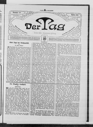 Der Tag vom 10.04.1908