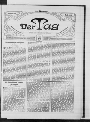 Der Tag vom 28.04.1908