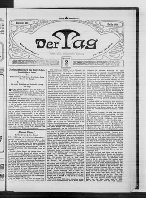 Der Tag vom 02.05.1908