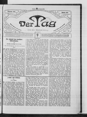Der Tag vom 09.05.1908
