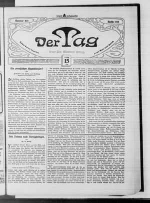 Der Tag on May 15, 1908