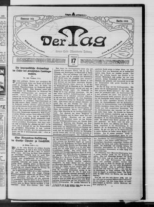 Der Tag vom 17.06.1908