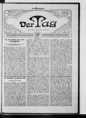 Der Tag vom 27.06.1908