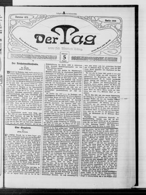 Der Tag vom 05.08.1908