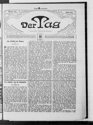 Der Tag vom 16.08.1908