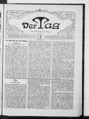 Der Tag vom 02.09.1908