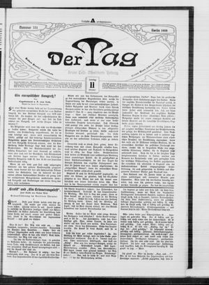 Der Tag vom 11.10.1908