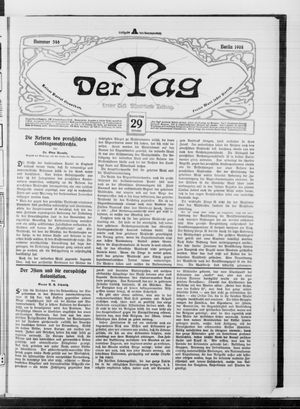 Der Tag vom 29.10.1908