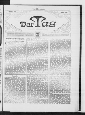 Der Tag vom 28.11.1908