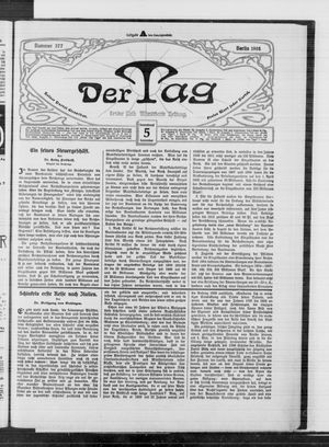 Der Tag vom 05.12.1908