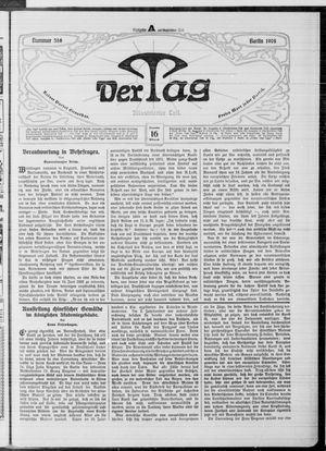 Der Tag vom 16.12.1908