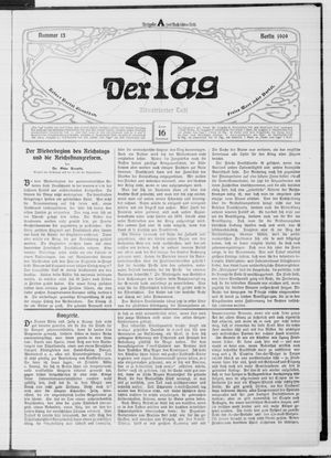 Der Tag vom 16.01.1909