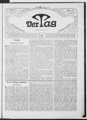 Der Tag vom 24.01.1909