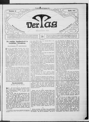 Der Tag on Jan 26, 1909