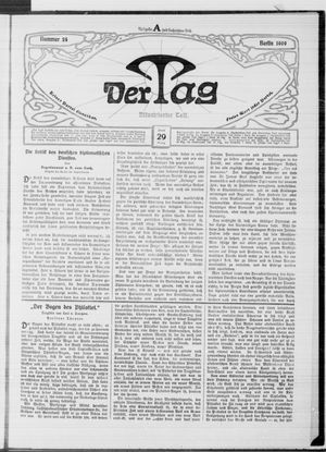 Der Tag vom 29.01.1909