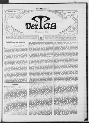 Der Tag on Jan 30, 1909