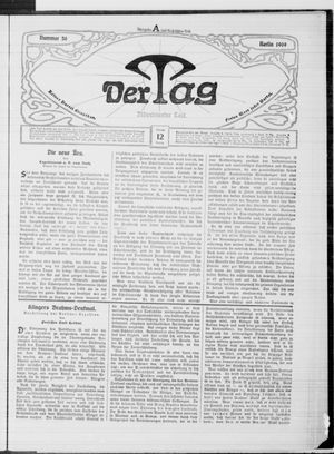 Der Tag vom 12.02.1909