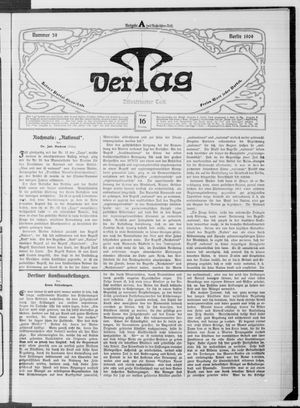 Der Tag vom 16.02.1909