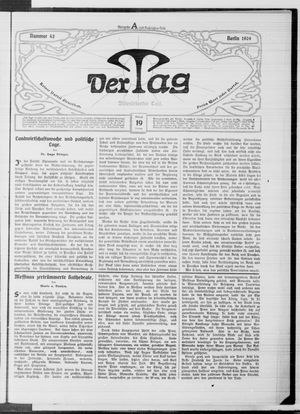 Der Tag on Feb 19, 1909