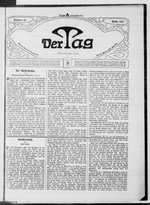 Der Tag vom 21.02.1909