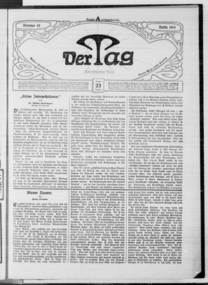 Der Tag vom 23.02.1909