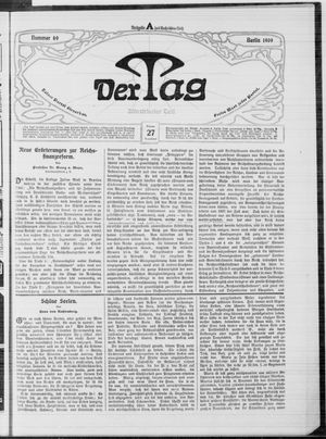 Der Tag vom 27.02.1909