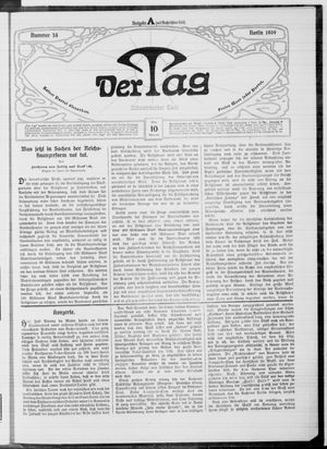 Der Tag vom 10.03.1909
