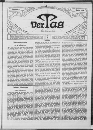 Der Tag on Apr 8, 1909
