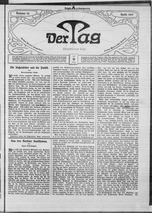 Der Tag vom 09.04.1909