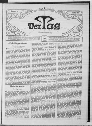 Der Tag vom 20.04.1909