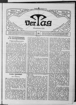 Der Tag vom 24.04.1909