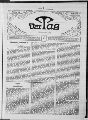 Der Tag vom 22.05.1909