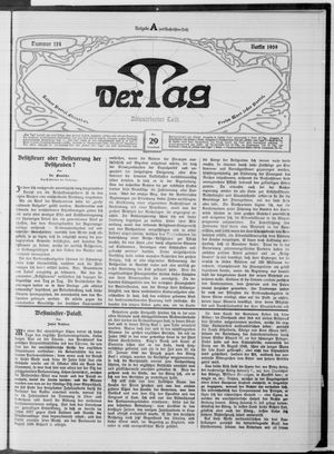 Der Tag vom 29.05.1909