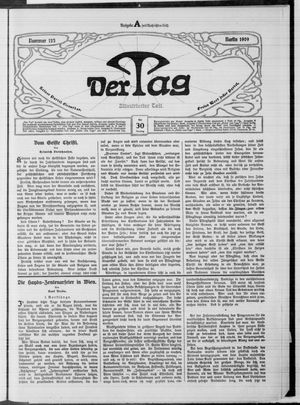 Der Tag vom 30.05.1909