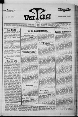 Der Tag vom 12.07.1909