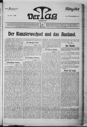 Der Tag vom 15.07.1909