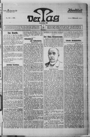 Der Tag vom 21.07.1909