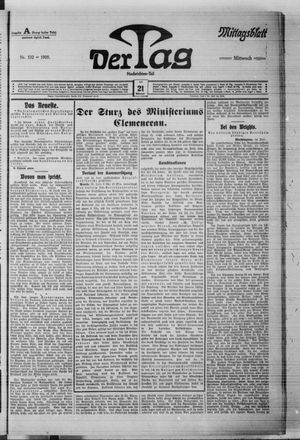 Der Tag vom 21.07.1909