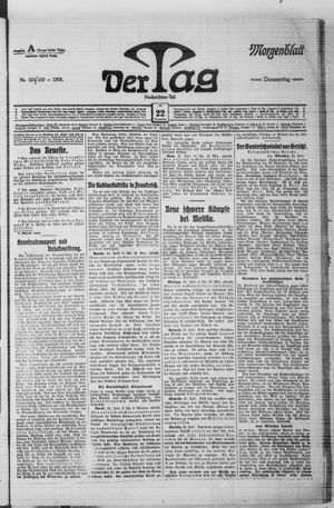 Der Tag vom 22.07.1909
