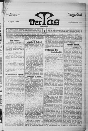 Der Tag vom 05.08.1909