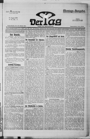 Der Tag vom 16.08.1909