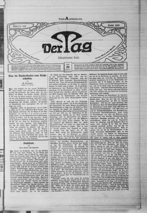 Der Tag vom 19.08.1909