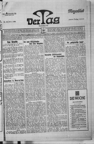Der Tag on Aug 20, 1909